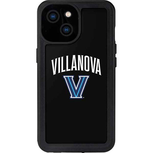 Villanova University V Black iPhone 15 Waterproof Case
